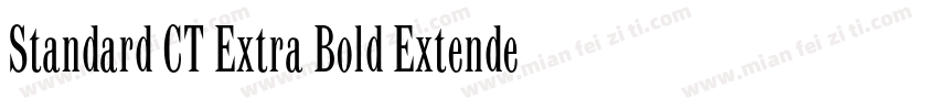 Standard CT Extra Bold Extended字体转换